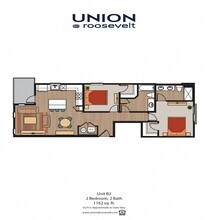 B2 2 Bed 2 Bath floor plan